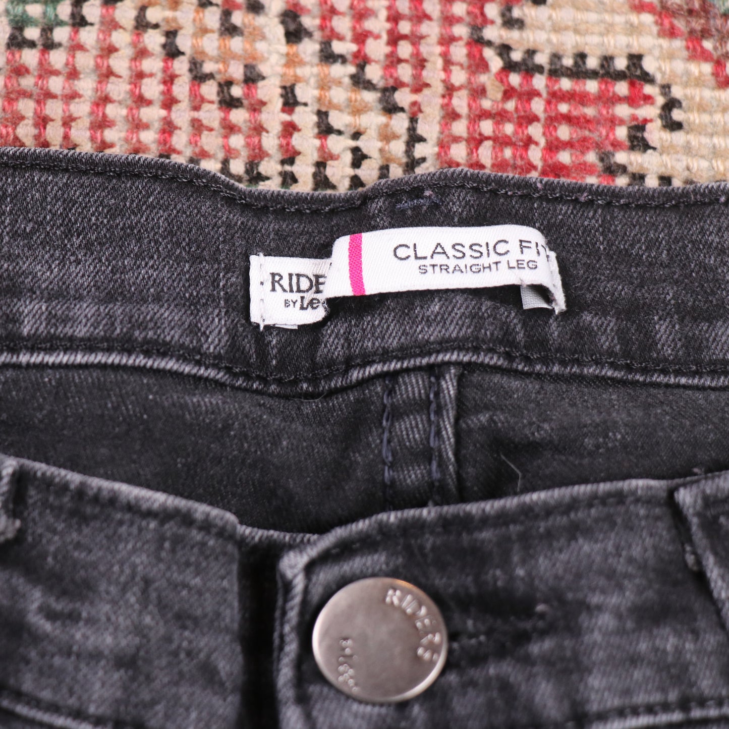 Lee W32 L28 Straight Leg Black Denim Jeans
