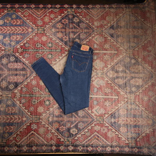 Levi's 710 W28 L30 Skinny Blue Denim Jeans