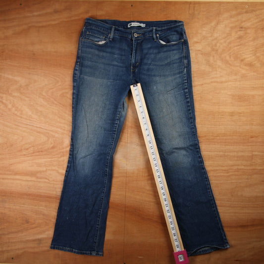 Levi's 314 Red Tab W34 L30 Bootcut Blue Denim Jeans