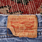 Levi's Orange Tab W36 L30 Straight Classic Ripped Style Blue Denim Jeans