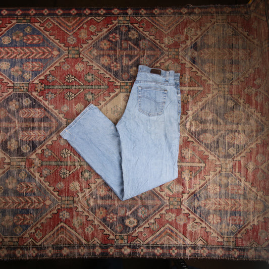 Lee W30 L31 Straight Leg Relaxed Fit Blue Denim Jeans