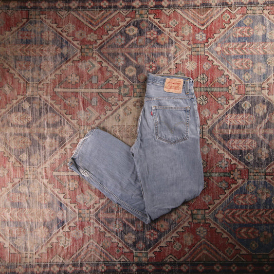 Levi's 559 Red Tab W32 L30 Straight Leg Relaxed Fit Classic Ripped Style Blue De