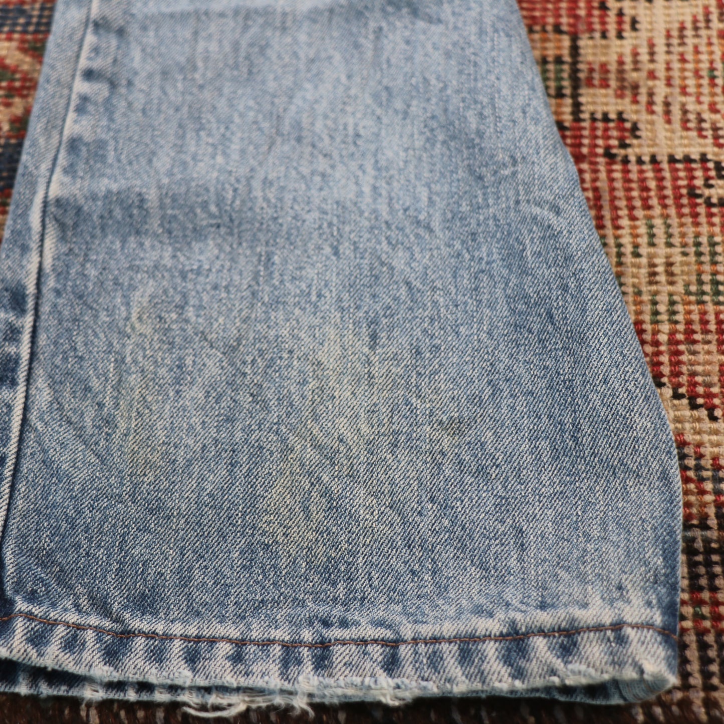 Lee W34 L32 Straight Leg Relaxed Fit Blue Denim Jeans