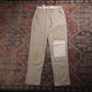 Levi's W28 L28 Tapered Leg Beige Cotton Blend Trousers