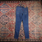 Levi's 720 W26 L26 Skinny Classic Ripped Style Blue Denim Jeans
