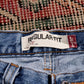 Levi's 505 W34 L31 Straight Leg Regular Fit Classic Ripped Style Blue Denim Jean