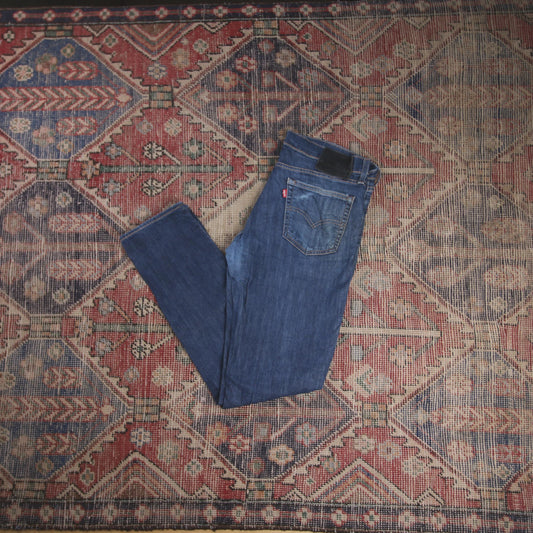 Levi's W34 L31 Slim Fit Blue Denim Jeans