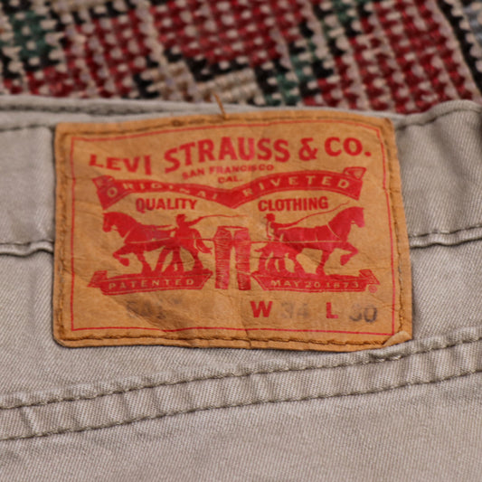 Levi's 541 W36 L29 Tapered Leg Beige Denim Jeans