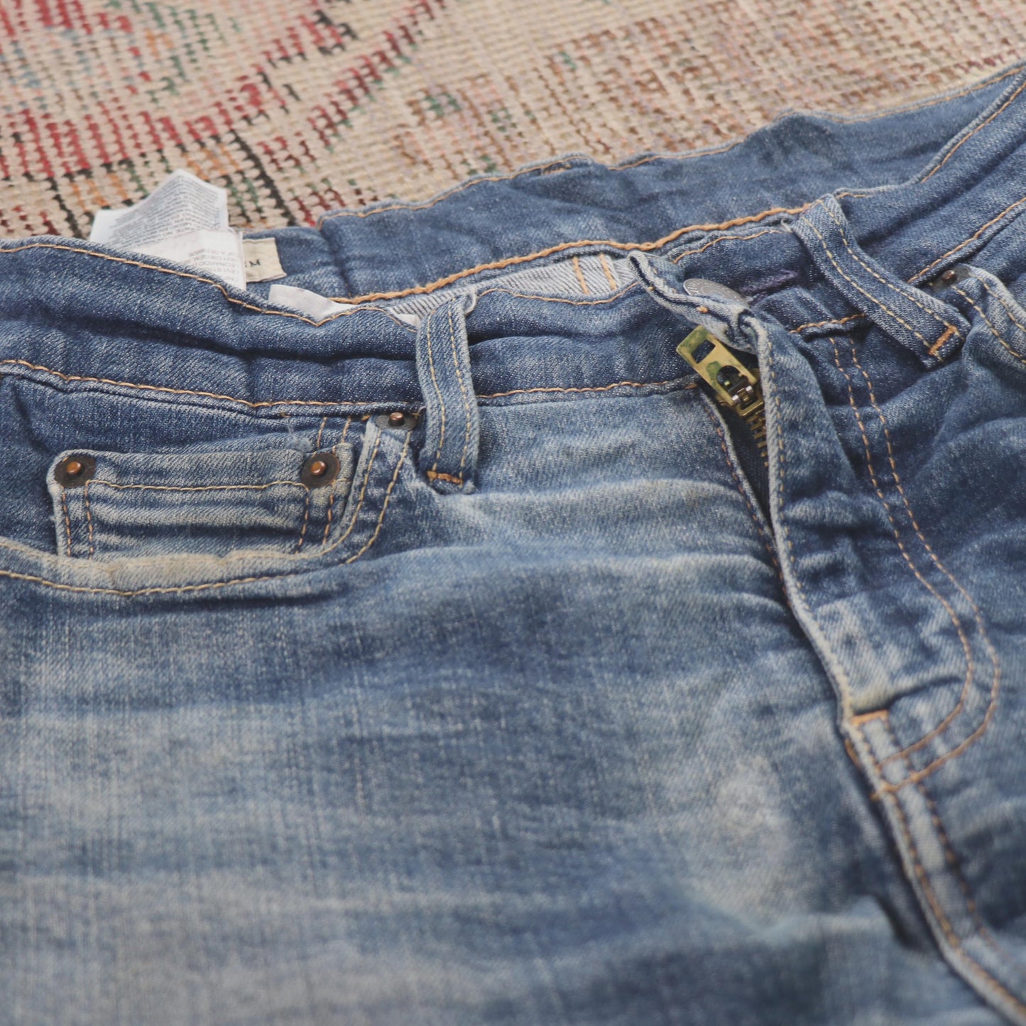 Levi's W28 L26 Skinny Classic Ripped Style Blue Denim Jeans