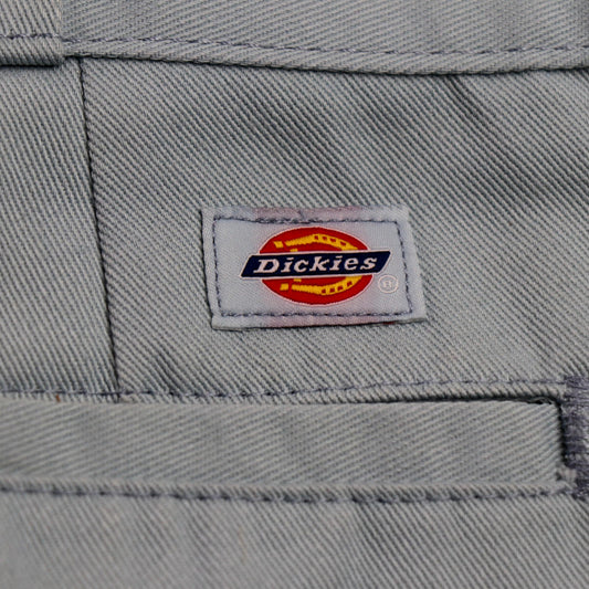Dickies W26 L25 Straight Leg Blue Cotton Blend Trousers