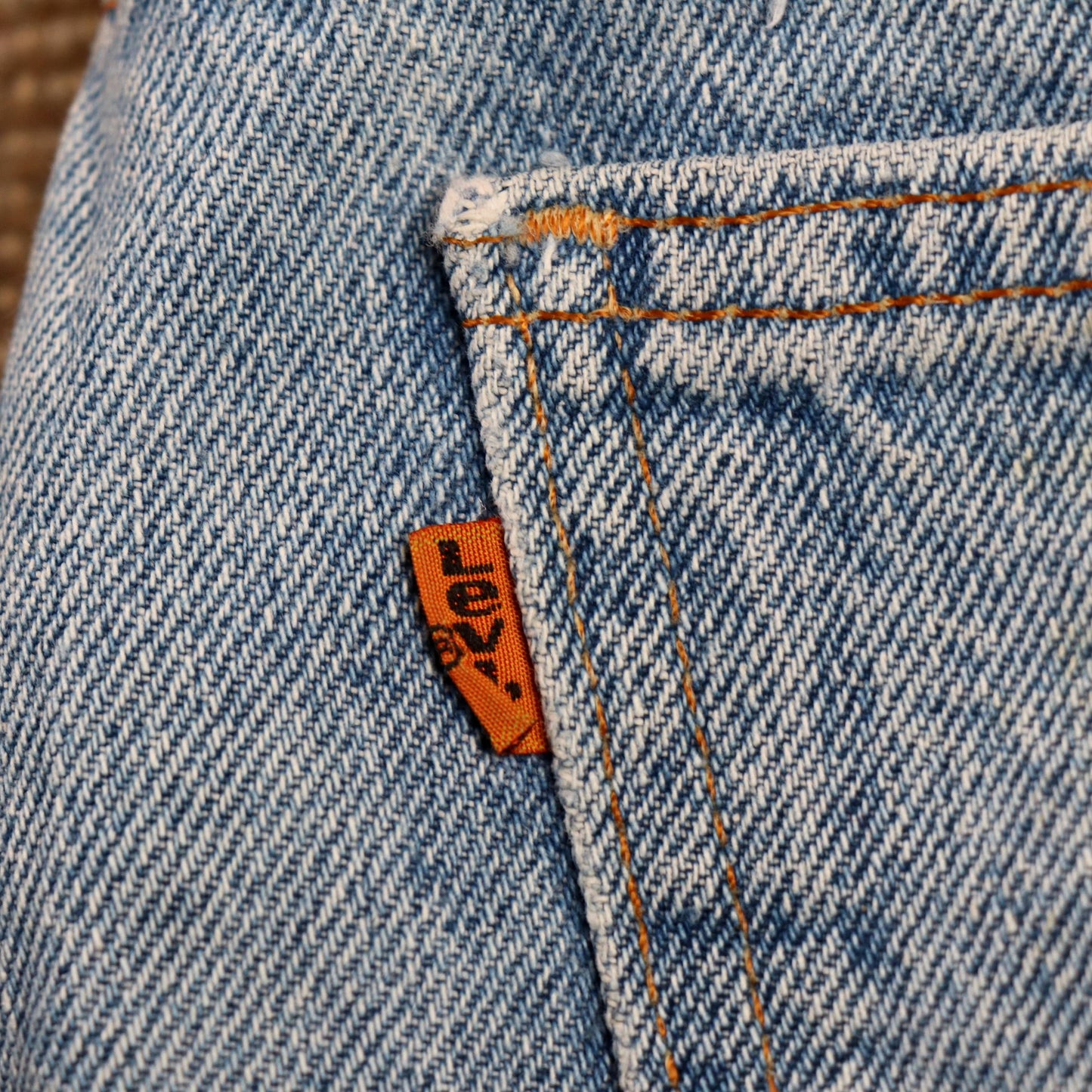 Levi's Orange Tab W40 L30 Tapered Leg Relaxed Fit Blue Denim Jeans