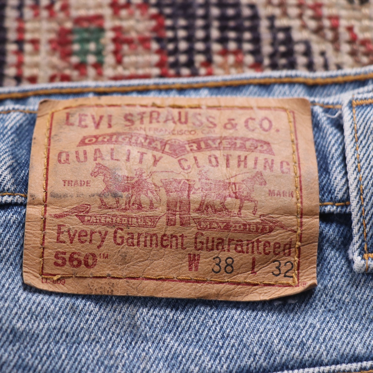 Levi's 560 W36 L30 Comfort Fit Blue Denim Jeans