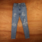 Levi's 721 Red Tab W26 L27 Skinny Blue Denim Jeans