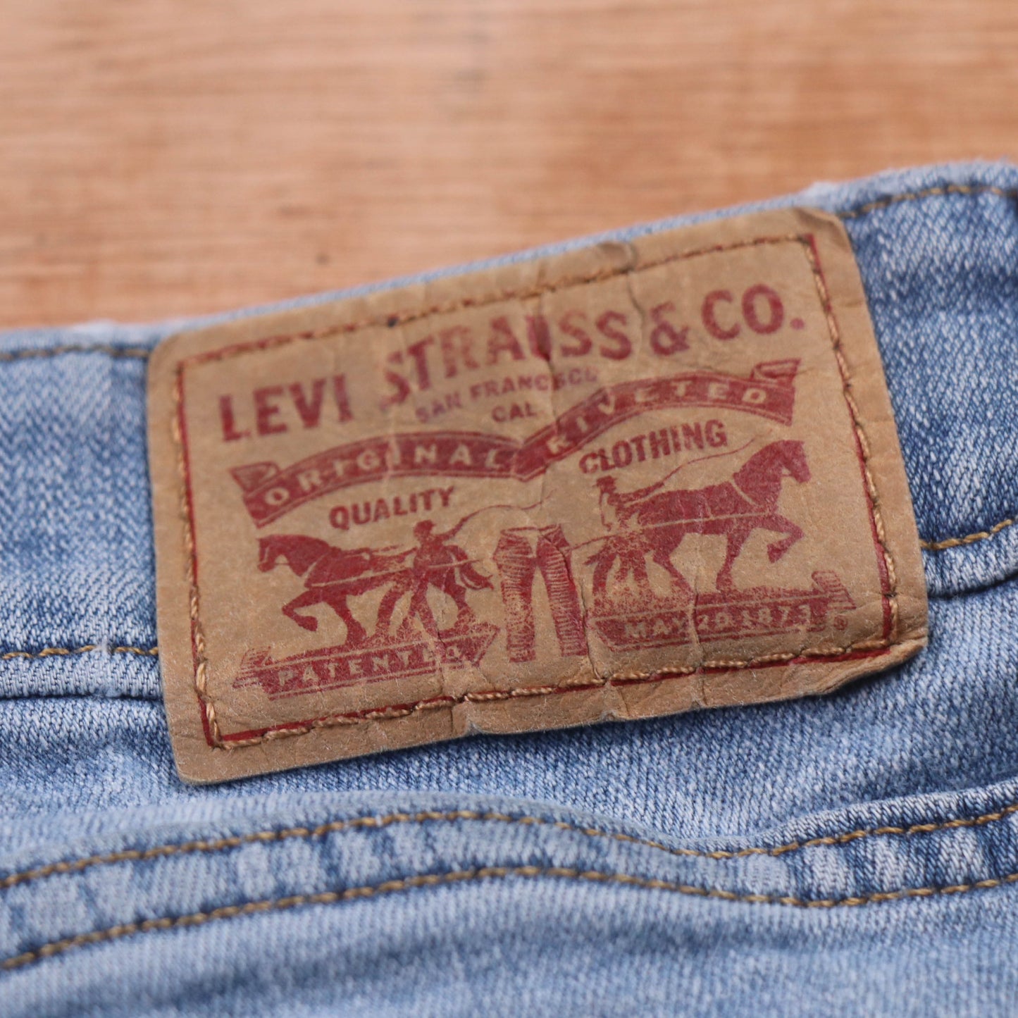 Levi's 711 Red Tab W30 L28 Skinny Blue Denim Jeans