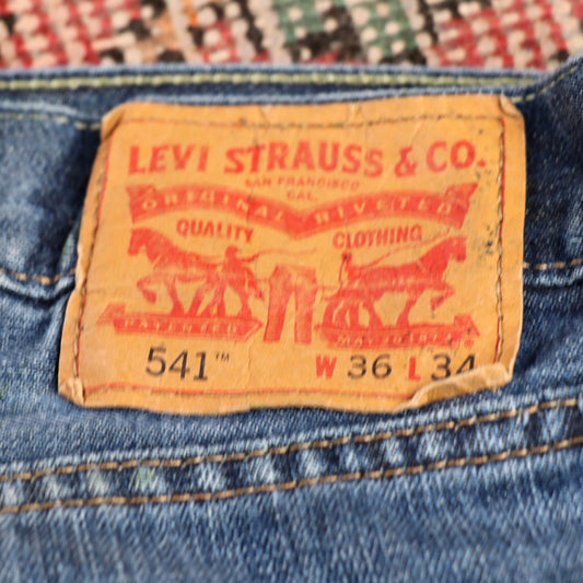 Levi's 541 W36 L32 Tapered Leg Blue Denim Jeans