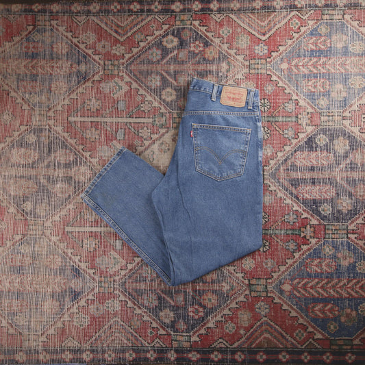 Levi's 550 Red Tab W36 L29 Tapered Leg Relaxed Fit Blue Denim Jeans