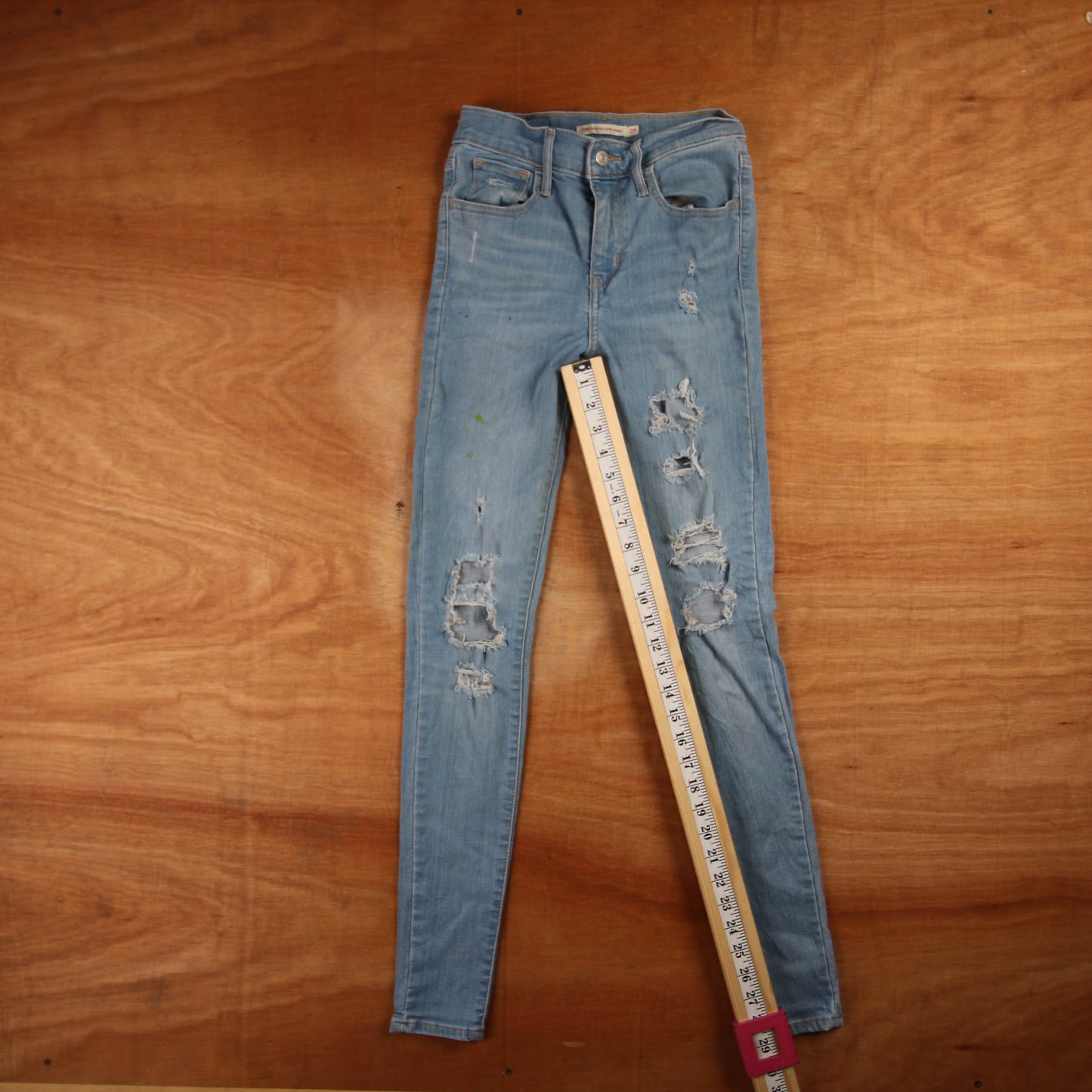Levi's 720 Red Tab W24 L29 Super Skinny Blue Denim Jeans