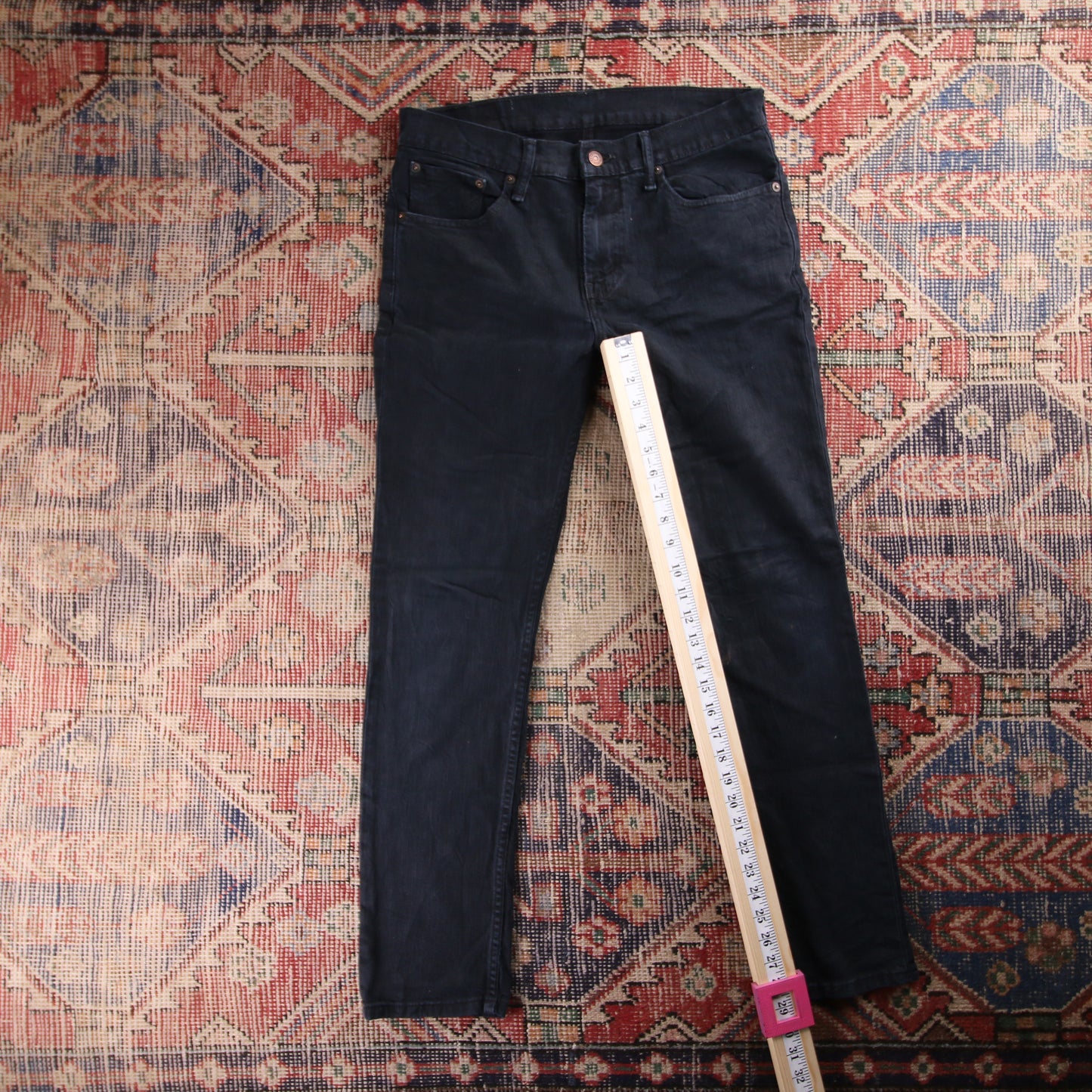Levi's 511 Red Tab W32 L29 Slim Fit Black Denim Jeans