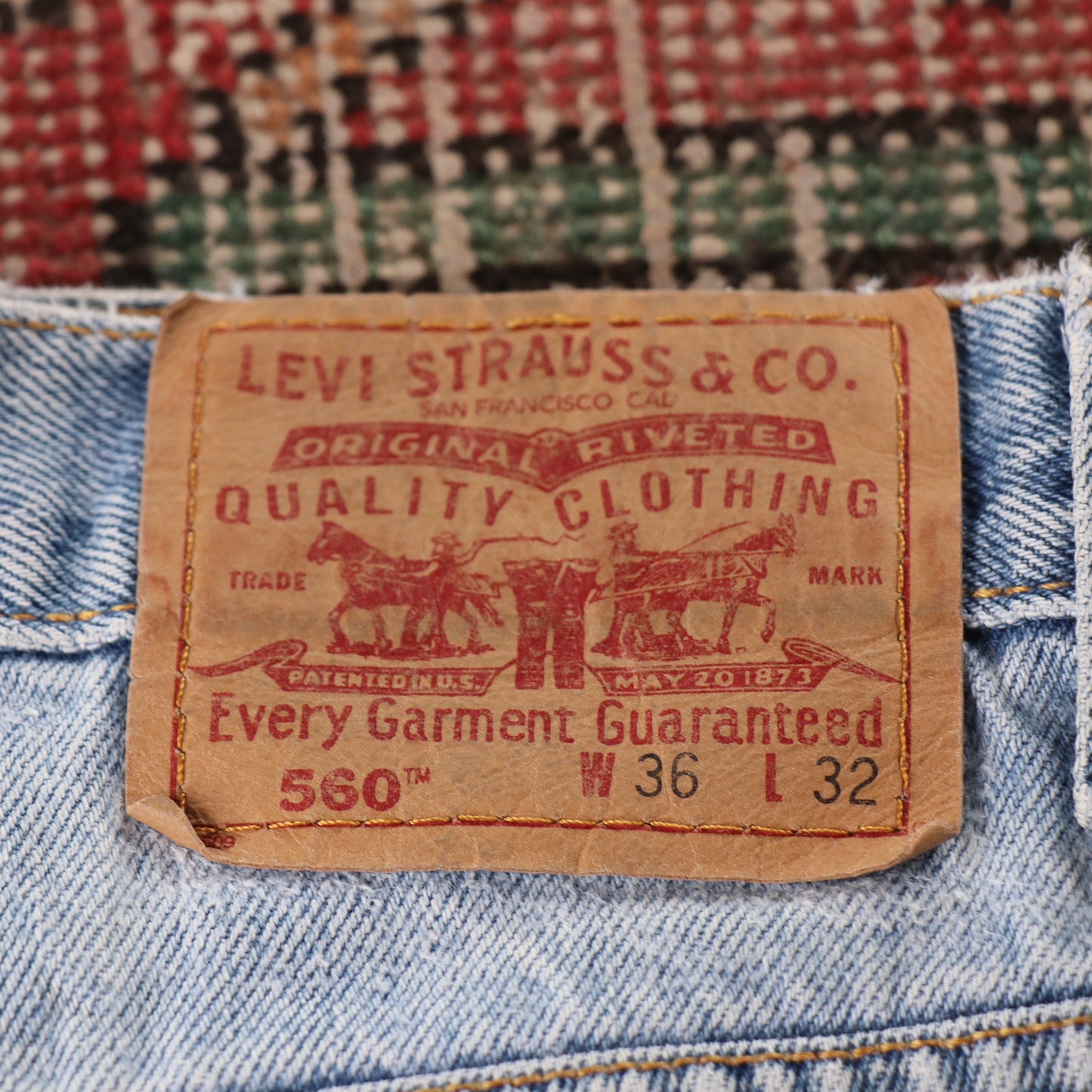 Levi's 560 W34 L31 Comfort Fit Blue Denim Jeans