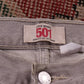 Levi's 501 W32 L28 Original Fit Beige Denim Jeans