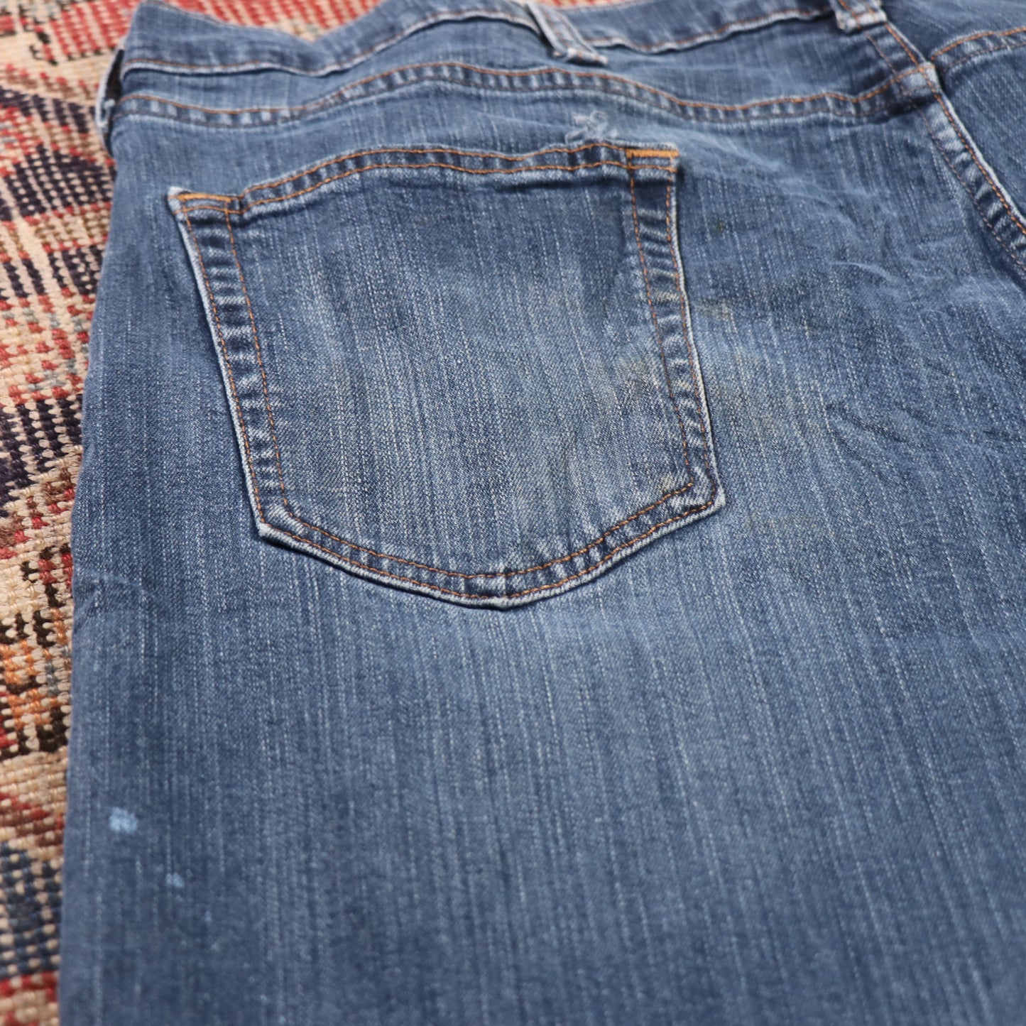 Wrangler W40 L31 Straight Leg Relaxed Fit Blue Denim Jeans