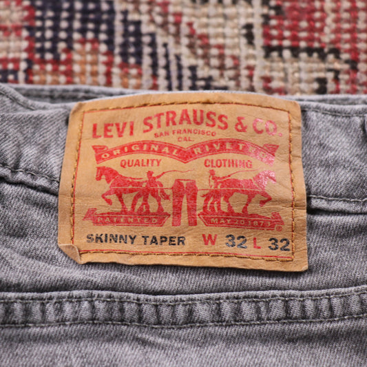 Levi's 505 Red Tab W38 L32 Straight Leg Regular Fit Classic Ripped Style Blue De