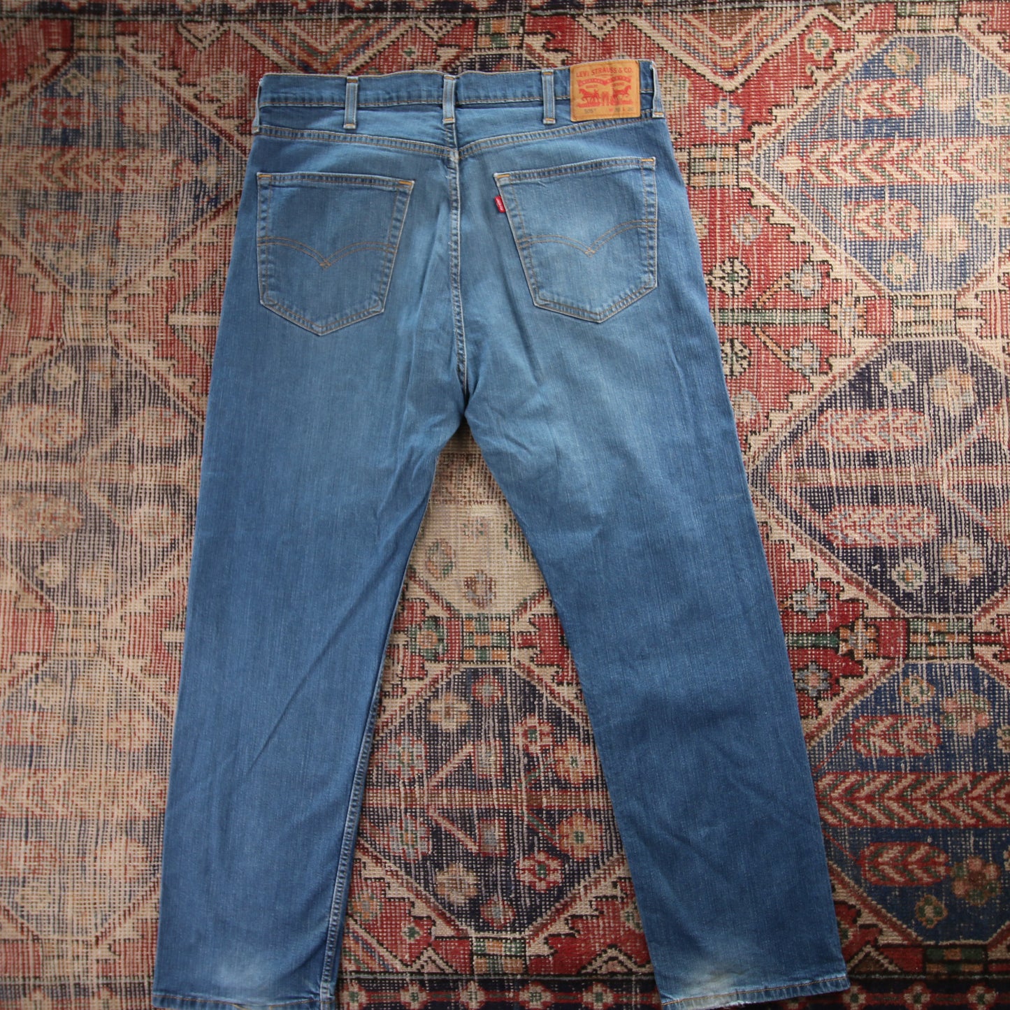 Levi's 505 Red Tab W28 L25 Straight Leg Regular Fit Blue Denim Jeans