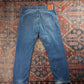 Levi's 505 Red Tab W28 L25 Straight Leg Regular Fit Blue Denim Jeans
