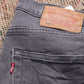 Levi's 504 W32 L28 Straight Leg Regular Fit Grey Denim Jeans