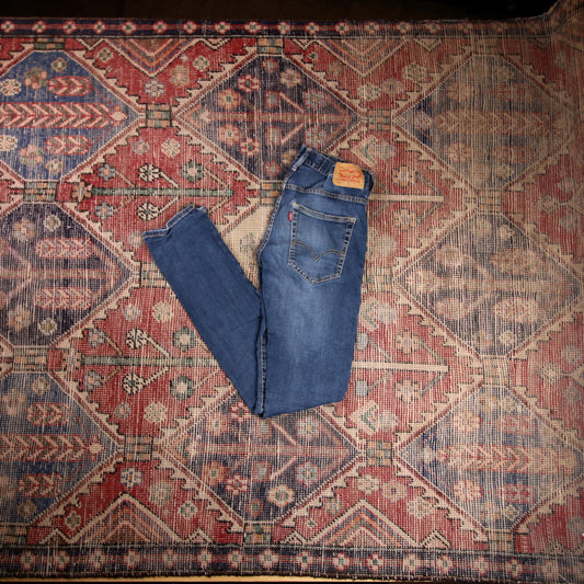 Levi's 520 W28 L31 Tapered Leg Slim Fit Blue Denim Jeans