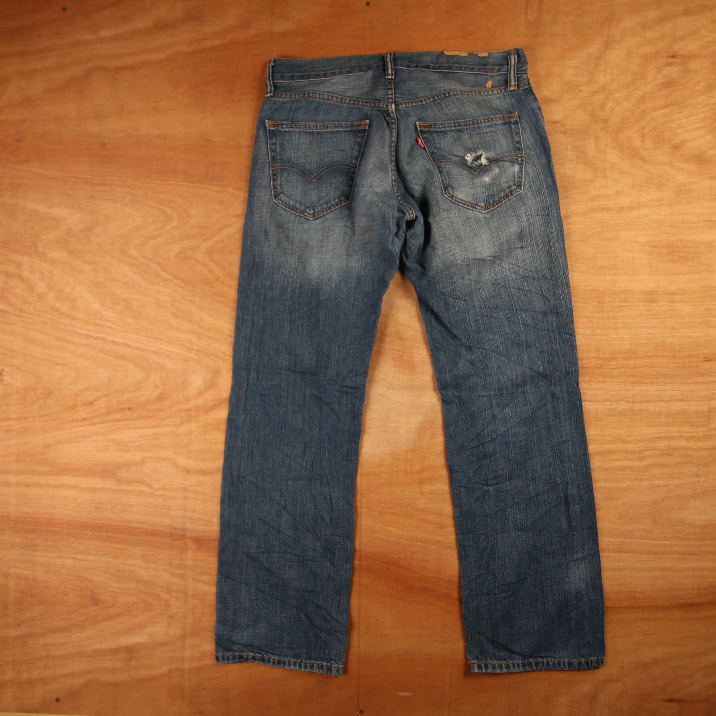 Levi's 501 Red Tab W32 L28 Original Fit Blue Denim Jeans