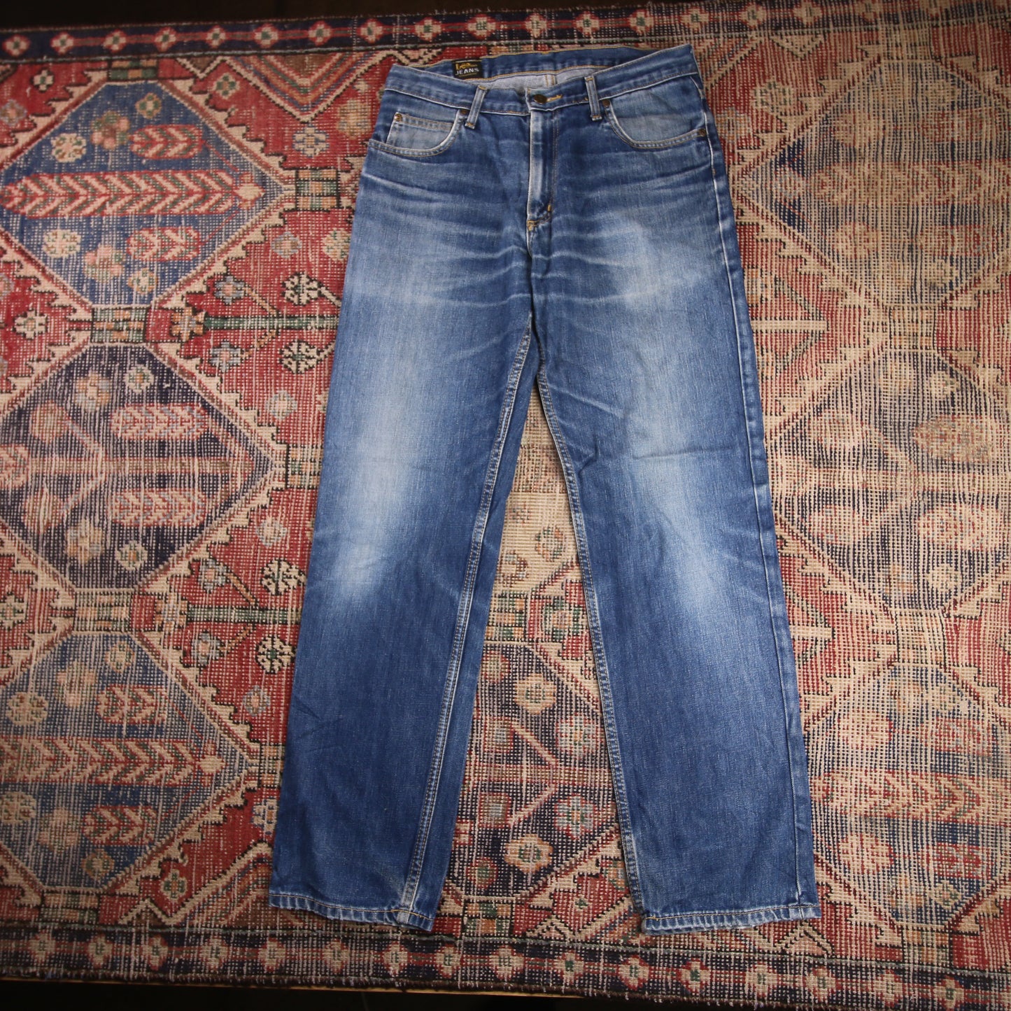 Wrangler W30 L31 Straight Leg Loose Fit Blue Denim Jeans