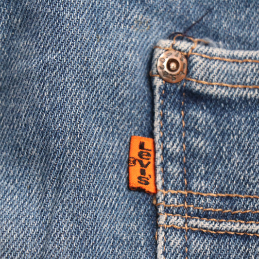 Levi's Orange Tab W42 L26 Bootcut Relaxed Fit Blue Denim Jeans