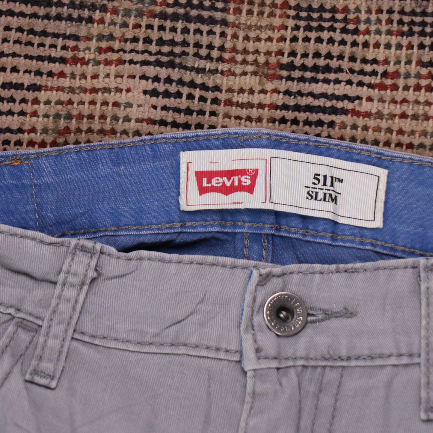 Levi's W32 L30 Straight Leg Grey Denim Jeans