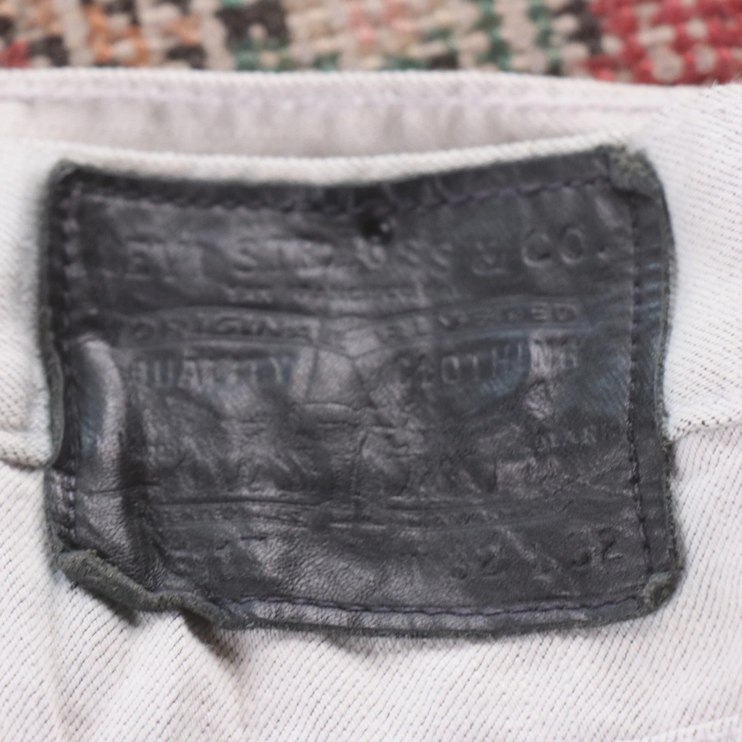 Levi's 501 Red Tab W32 L32 Original Fit Grey Denim Jeans