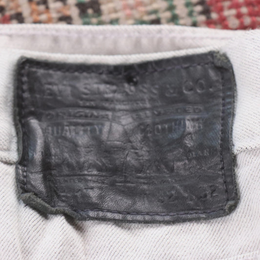 Levi's 501 Red Tab W32 L32 Original Fit Grey Denim Jeans