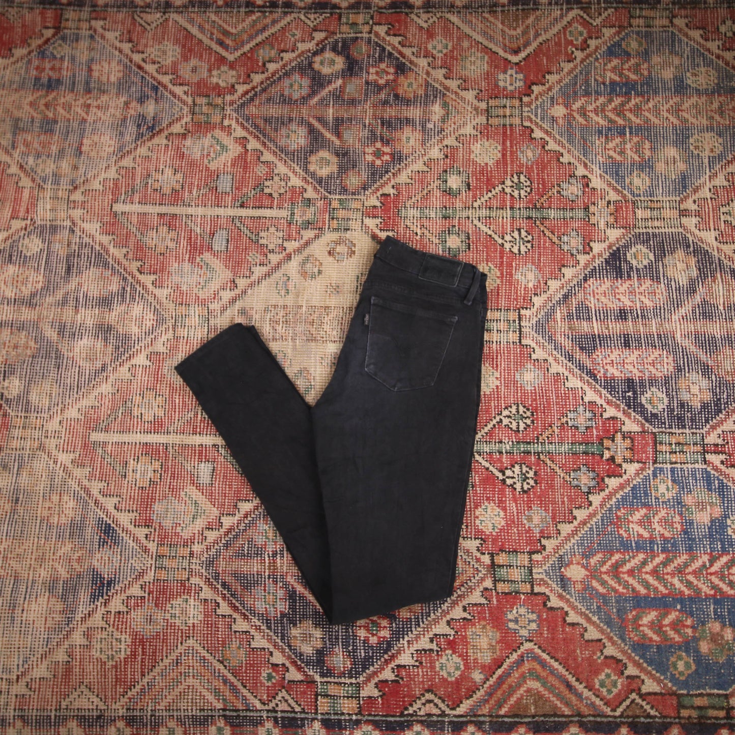 Levi's 711 W28 L31 Skinny Black Denim Jeans