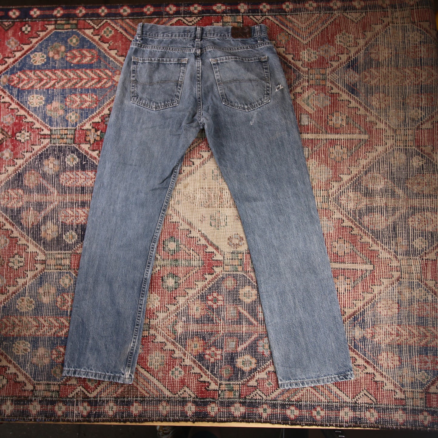 Lee W30 L30 Straight Leg Relaxed Fit Blue Denim Jeans