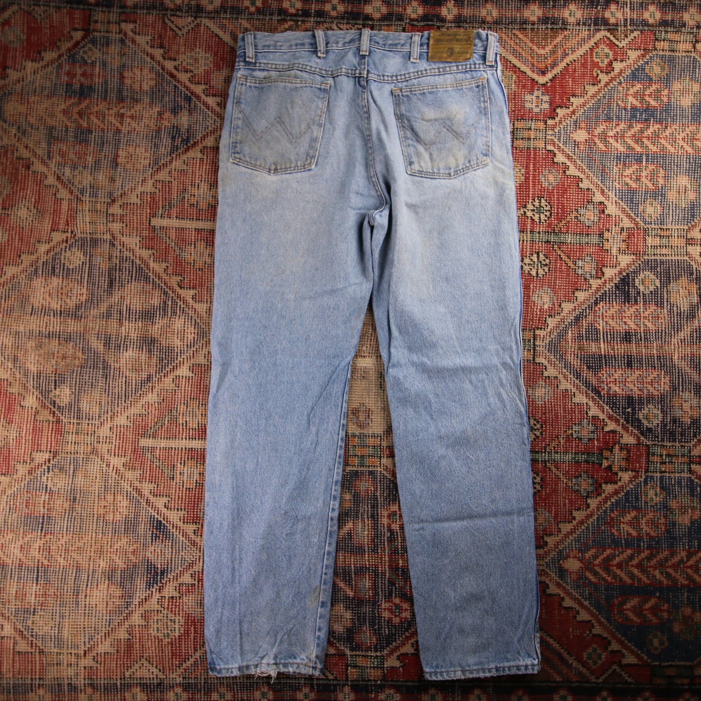 Wrangler W34 L31 Straight Leg Blue Denim Jeans