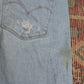 Levi's 711 W32 L30 Skinny Classic Ripped Style Blue Denim Jeans