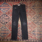 Levi's 510 W29 L29 Skinny Classic Ripped Style Black Denim Jeans