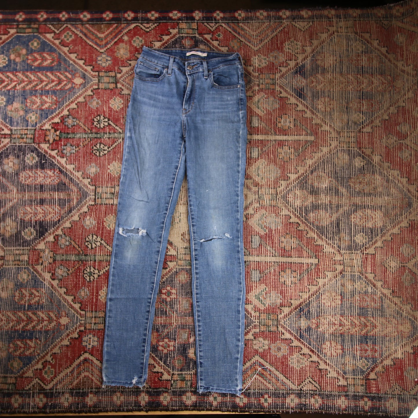 Levi's 721 W24 L29 Skinny Blue Denim Jeans
