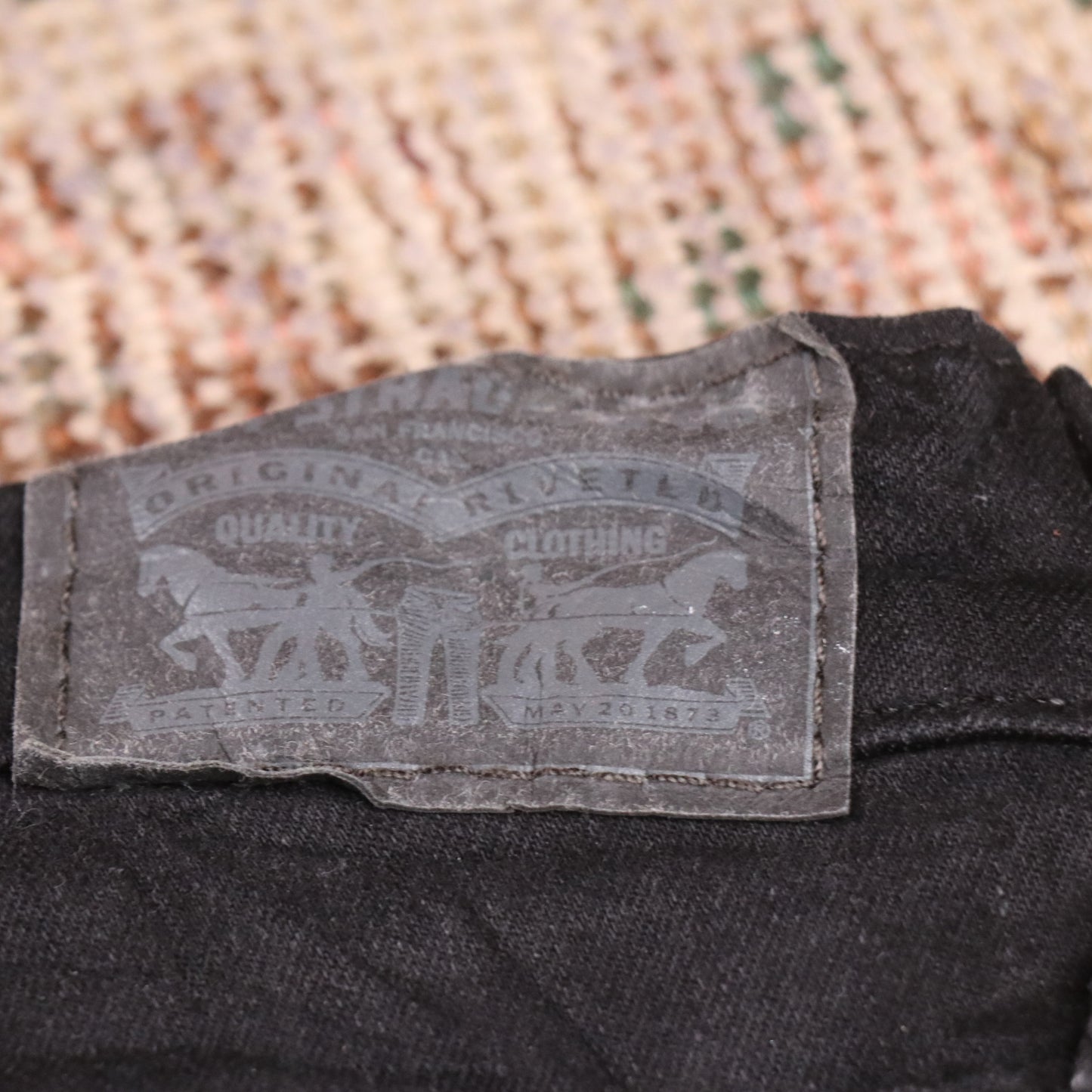 Levi's 720 W34 L30 Skinny Black Denim Jeans