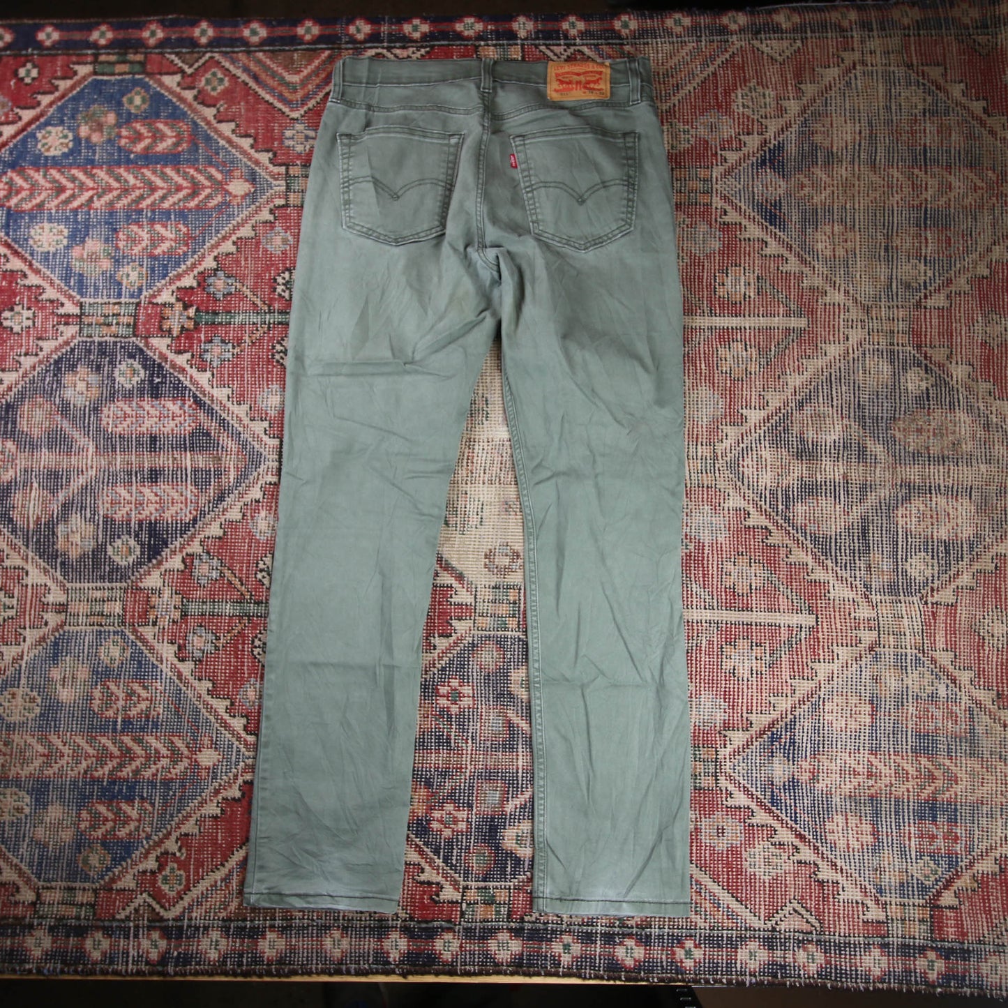 Levi's W34 L31 Straight Leg Regular Fit Blue Denim Jeans