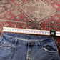 Wrangler W38 L31 Straight Leg Classic Ripped Style Blue Denim Jeans