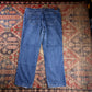 Lee W38 L29 Straight Leg Relaxed Fit Blue Denim Jeans