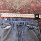 Levi's 505 Red Tab W36 L28 Straight Leg Regular Fit Classic Ripped Style Blue De