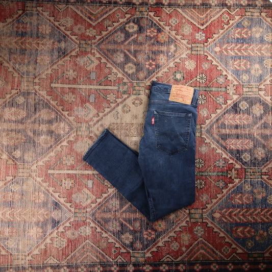 Levi's 511 Red Tab W28 L28 Slim Fit Classic Ripped Style Blue Denim Jeans