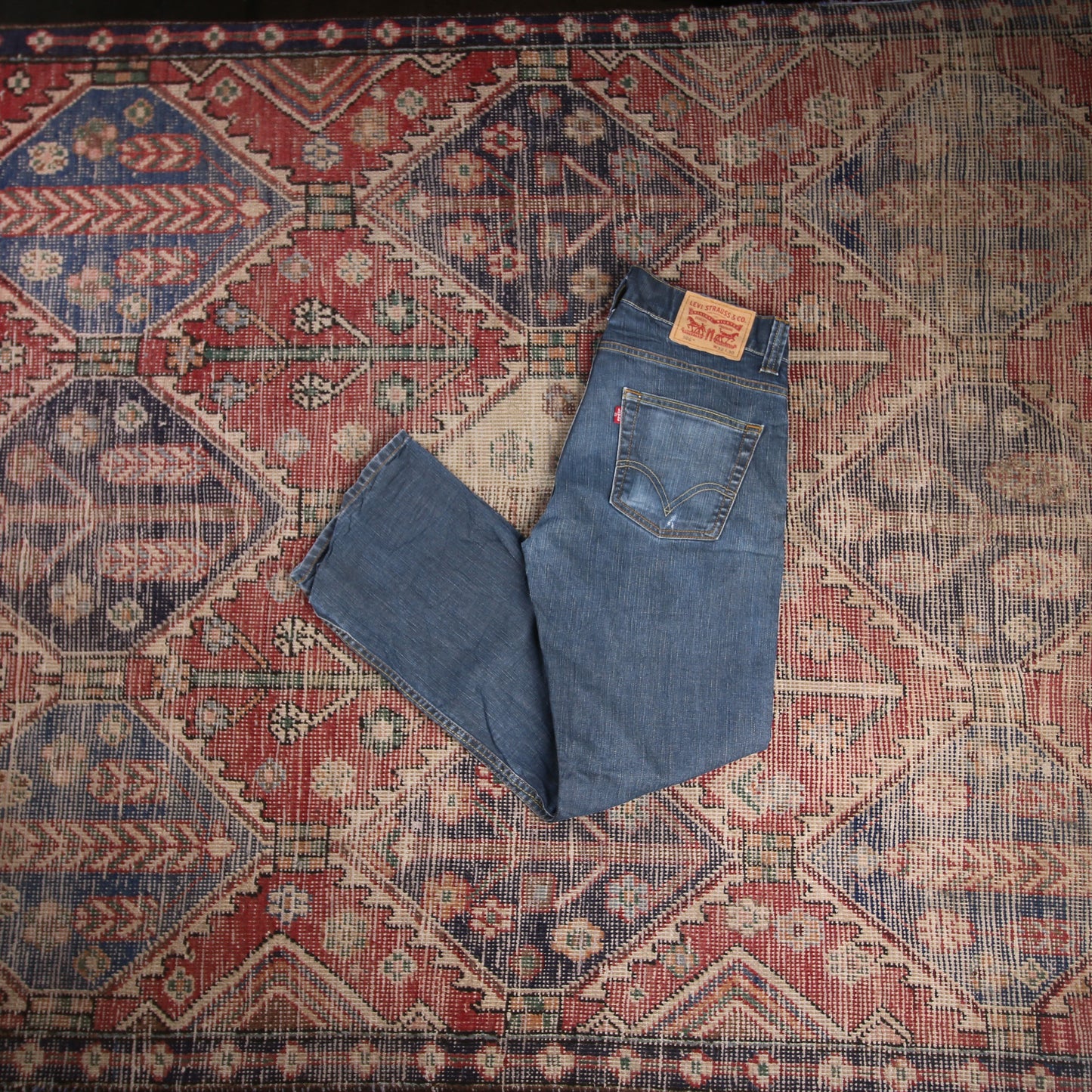 Levi's 506 W32 L28 Straight Leg Blue Denim Jeans
