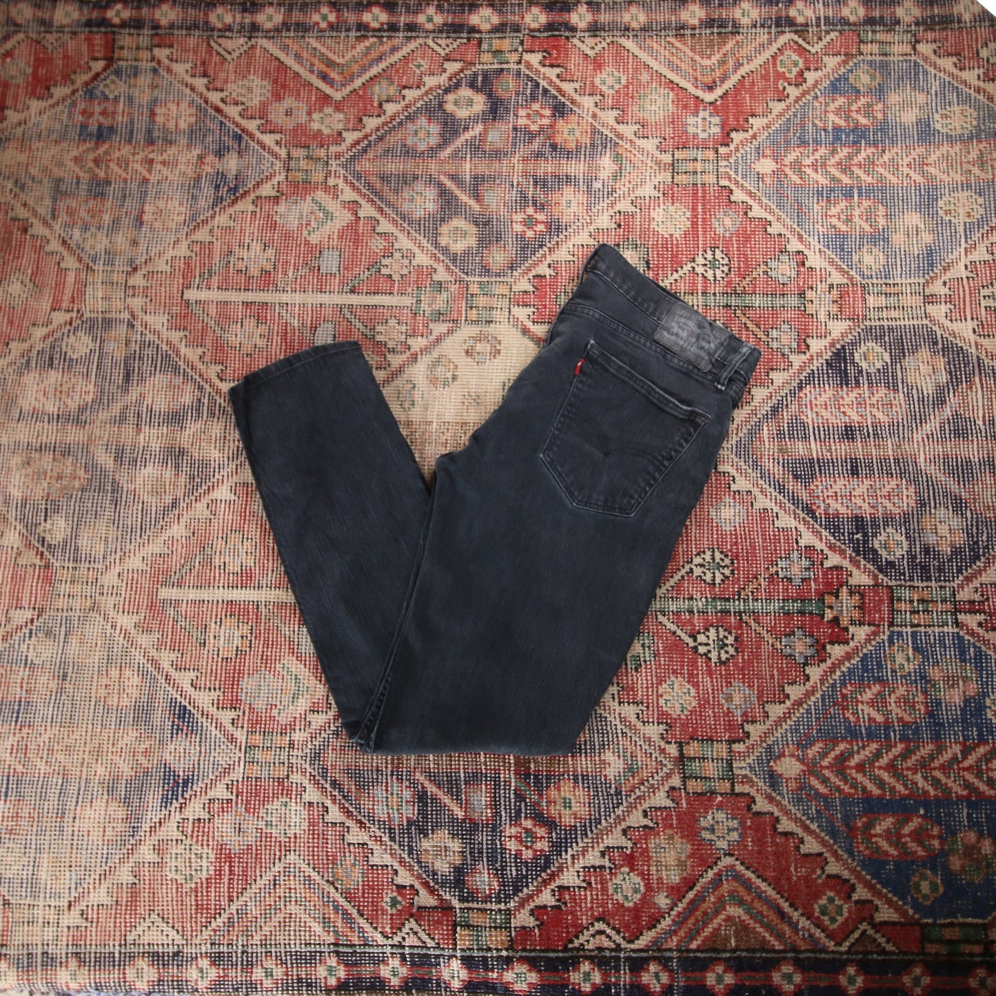 Levi's W36 L30 Straight :Leg Black Denim Jeans